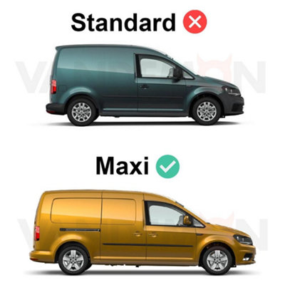 Van Guard Trade VW Caddy (2015+) Roof Rack 2 Steel Roof Bars, Loadstops ...