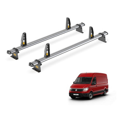 Van Guard Trade VW Crafter (2017+) Roof Rack 2 Steel Roof Bars ...