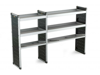 Van Guard Universal Aluminium Racking Double Shelf Storage 4x Flat 2x ...