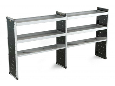 Van Guard Universal Aluminium Racking Double Shelf Storage 4x Flat 2x ...