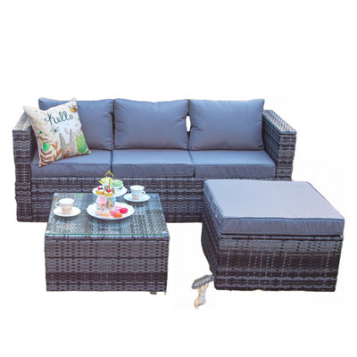 Vancouver 5 seater deals rattan