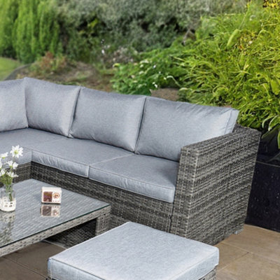 Vancouver rattan corner online sofa