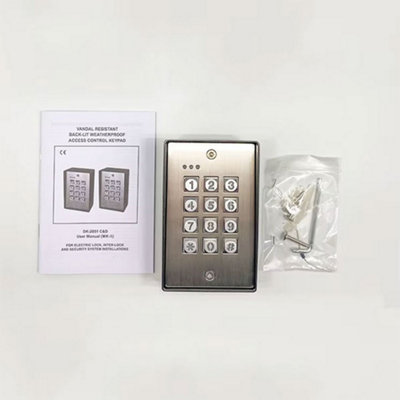 Vandal Resistant Wired Gate Keypad, Surface Mounted Access Control ...
