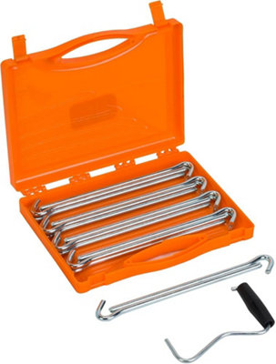 Vango Anchor Steel Peg Set 23cm x 20 Peg extractor storage case