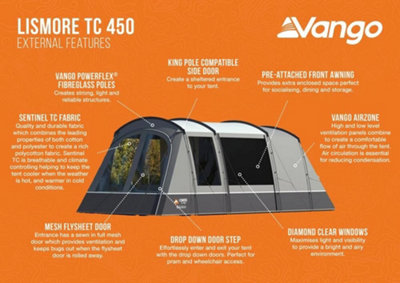 Vango Lismore TC 450 Poled Tent Package