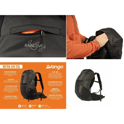 Vango Mitra Air 20L Rucksack for hiking
