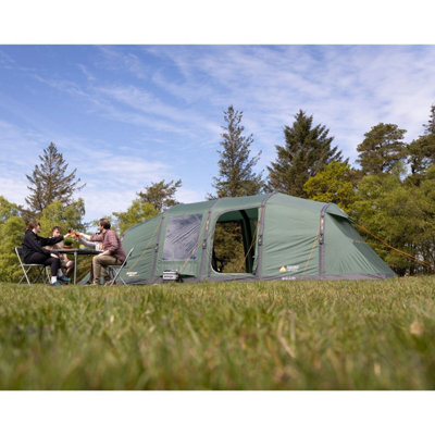 zelt aufpumpen Aufblasbares Zelt, Einfacher Aufbau Camping Zelte Pop up Outdoor mit Handpumpe für 3-5 Personen, 300D Oxford 4-Jahreszeiten Wasser- & Winddicht mit Mesh-Fenstern, für Freund Familie Reisen Sport & Freizeit Colour:Black DCF Outsunny 10' x 20' Smart Motor