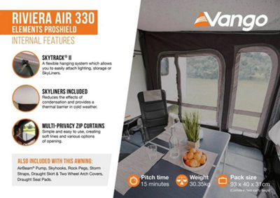 Vango Riviera Air 330 Elements ProShield Awning