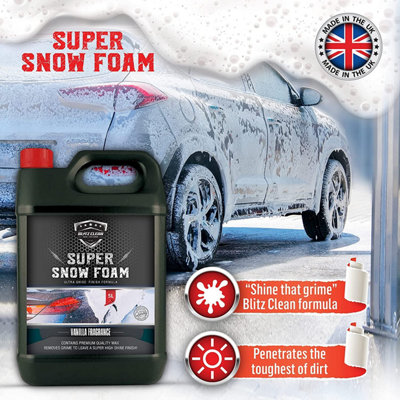 Vanilla 5L Snow Foam & Snow Cannon (Karcher K2-K7) Car Shampoo Wash Detailing Valeting Kit For Cars Vans Super Thick PrWash