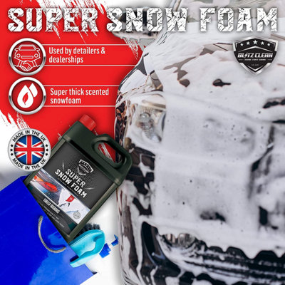 Vanilla 5L Snow Foam & Snow Cannon (Karcher K2-K7) Car Shampoo Wash Detailing Valeting Kit For Cars Vans Super Thick PrWash - 5