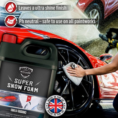 Vanilla 5L Snow Foam & Snow Cannon (Karcher K2-K7) Car Shampoo Wash Detailing Valeting Kit For Cars Vans Super Thick PrWash - 6
