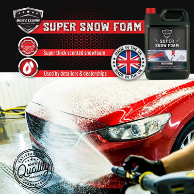 Vanilla 5L Snow Foam & Snow Cannon (Karcher K2-K7) Car Shampoo Wash Detailing Valeting Kit For Cars Vans Super Thick PrWash - 7