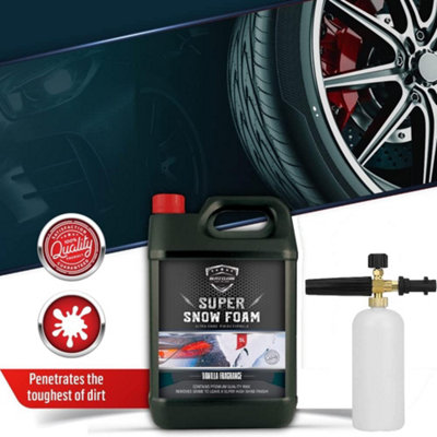Vanilla 5L Snow Foam & Snow Cannon (Karcher K2-K7) Car Shampoo Wash Detailing Valeting Kit For Cars Vans Super Thick PrWash - 8