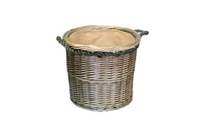 Willow supporto di memorizzazione rettangolare Rope Handled Log