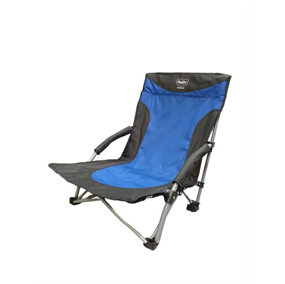 Vanilla Leisure Ocean Low Folding Beach Chair For Camping, Fishing & Festivals