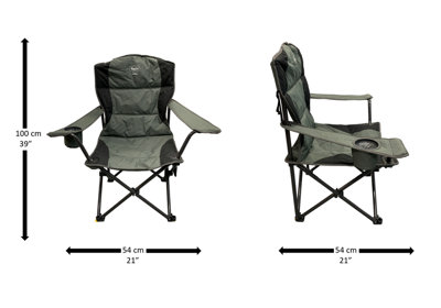 Heated outdoor folding camping deals & lawn chair