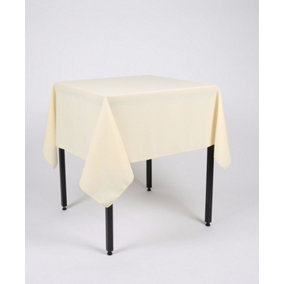 Vanilla Square Tablecloth 121cm x 121cm  (48" x 48")