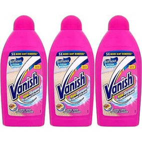 Vanish Clean & Fresh Hand Carpet Shampoo Cleanser 450ml (Pack of 3)