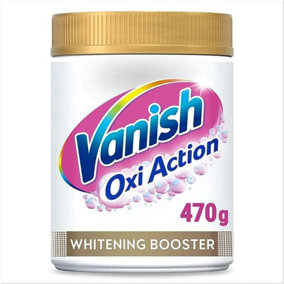 Vanish Fabric Stain Remover Gold Oxi Action Powder Crystal Whites 470g