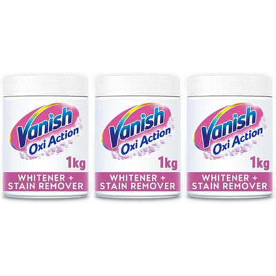 Vanish Fabric Stain Remover, Oxi Action Powder Crystal Whites, 1 kg ...