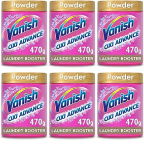 Vanish Oxi Action Powder Fabric Stain Remover Brighten Colour 470g(9895) (Pack of 6)