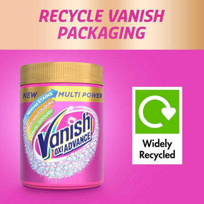 Vanish Oxi Action Powder Fabric Stain Remover Brighten Colour 470g
