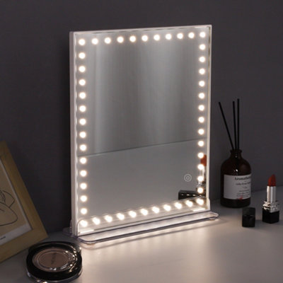 VANITII GLOBAL Hollywood Vanity Mirror with Lights 25x30cm for Makeup