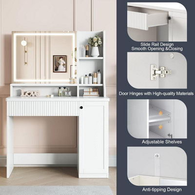 Lighted vanity desk discount