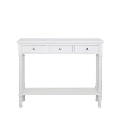 VANITY LIVING 3 Drawer Console Table for Hallway & Living Room Furniture, Slim Entry Hall Table Cabinet
