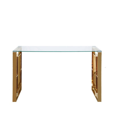 Vanity Living Console Table for Hallway Living Room Furniture, 120cm Slim Metal Entryway Table