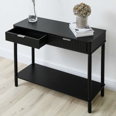 Vanity Living Console Table For Living Room Furniture, 2 Drawers Wooden ...
