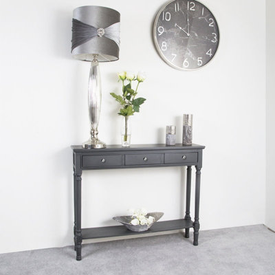 Vanity Living Slim Console Table, 3 Drawer Entryway & Hallway Cabinet
