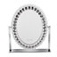 Vanity Makeup Mirror with Lights Large Oval Crystal Lighted Mirror for Bedroom