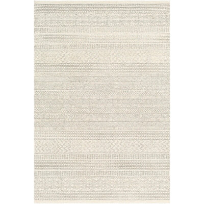 VANIYA Hand-Tufted Global Wool Grey Area Rug 152 x229 cm