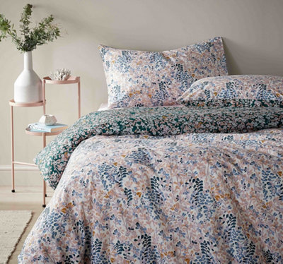 Vantona - Disty Floral Multi Bedding Set - Kingsize Duvet Cover