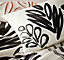 Vantona - Mono Leaves Black & White Floral Bedding Set - Single Duvet Cover