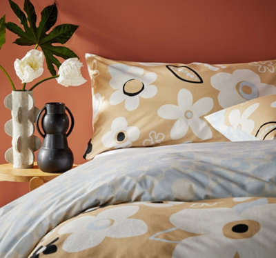 Vantona - Polly Yellow Floral Bedding Set - Double