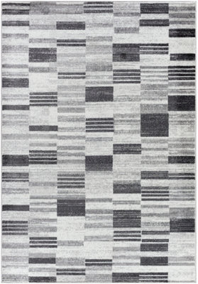 VANYA Scandi Modern Black Area Rug 200 x 275 cm