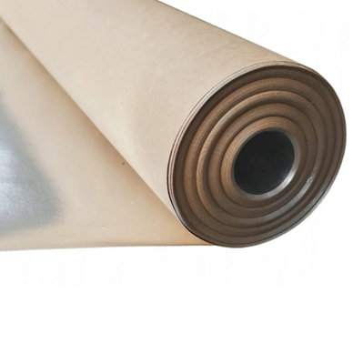 Vapour Barrier Membrane - Radiator Heat Reflector - Aluminium Foil Insulation Paper - Sauna Insulation - 1.25x24m