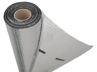 Vapour Barrier Waterproof Thermal Insulation Aluminium Foil Membrane Roof Wall 1.5m roll 110GSM 75m2 - 4