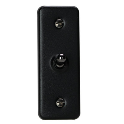 Varilight 1-Gang 10A 1- or 2-Way Toggle Architrave Switch Matt Black