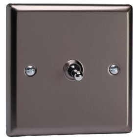 Varilight 1-Gang 10A 1- or 2-Way Toggle Switch Pewter