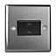 Varilight 1-Gang 10A 3 Pole Fan Isolating Switch Brushed Steel