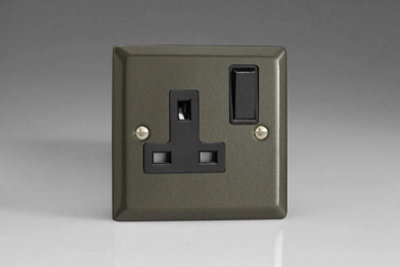 Varilight 1-Gang 13 Amp Single Switched Socket Graphite XP4B Price Comparisons | Compare The Build