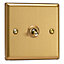 Varilight 1-Gang 2-Way 10A Toggle Switch Brushed Brass