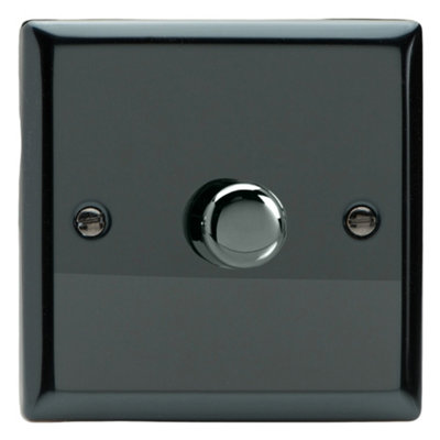 Varilight 1-Gang 2-Way V-Pro Push On/Off Rotary LED Dimmer 1 x 0-120W Iridium