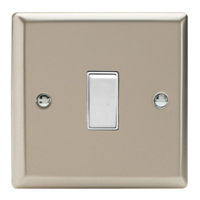 Varilight 1-Gang 20A Double Pole Rocker Switch Satin