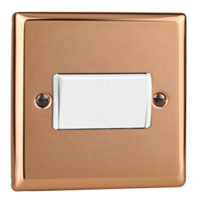Varilight 10A Fan Isolating Switch (3 Pole) Polished Copper
