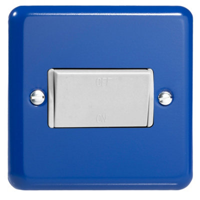 Varilight 10A Fan Isolating Switch (3 Pole) Reflex Blue
