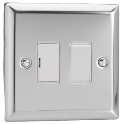 Varilight 13A Switched Fused Spur Chrome